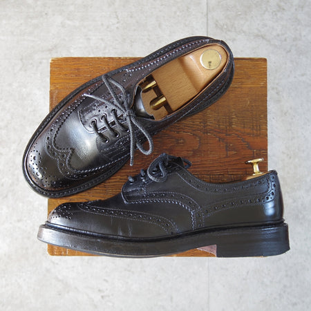 極上★トリッカーズ SIZE 6【現行定価13万円以上★ユニオンワークス別注/カントリーシューズ】カーフ/黒/メンズ/Tricker's★o505