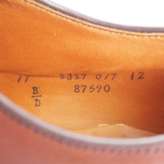 極上★オールデン 11D【現行定価18万円以上★クロムエクセルレザー/トゥルーバランスラスト/87590】パンチドキャップトゥ/濃茶/ALDEN★p049