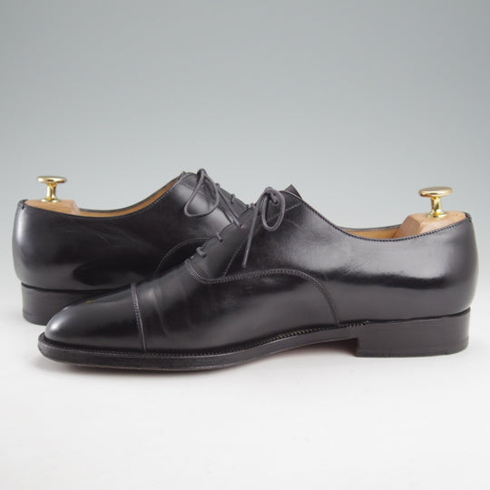 極上★(伊)タニノクリスチー SIZE 7.5【定価10万円以上★ZANTELLO/ストレートチップ】カーフ/黒/メンズ/TANINO CRISCI★n976