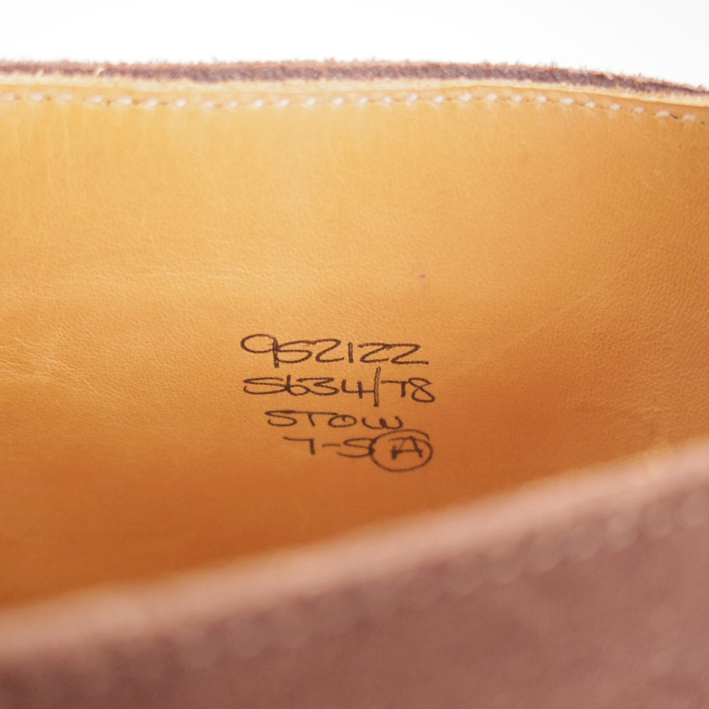 極上★トリッカーズ SIZE 7【定価￥143,000-★ダイナイトソール/STOW】ストウ/5634/カントリーブーツ/スエード/濃茶/Tricker's★p051