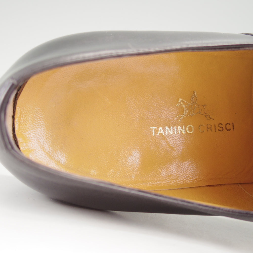 極上★(伊)タニノクリスチー SIZE 7.5【定価10万円以上★ZANTELLO/ストレートチップ】カーフ/黒/メンズ/TANINO CRISCI★n976