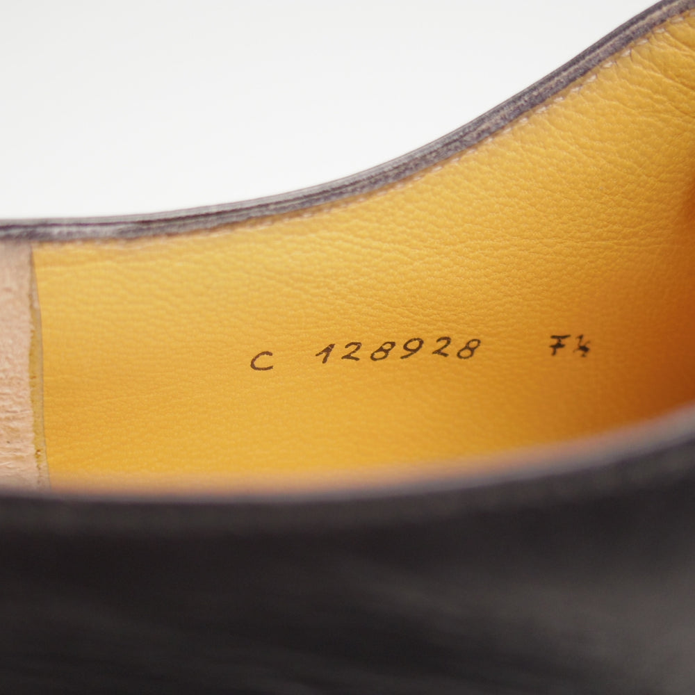 極上★(伊)タニノクリスチー SIZE 7.5【定価10万円以上★ZANTELLO/ストレートチップ】カーフ/黒/メンズ/TANINO CRISCI★n976