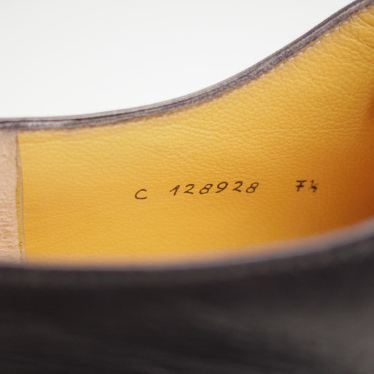 極上★(伊)タニノクリスチー SIZE 7.5【定価10万円以上★ZANTELLO/ストレートチップ】カーフ/黒/メンズ/TANINO CRISCI★n976