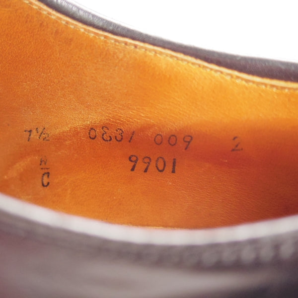 極上★オールデン 7.5C【定価￥211,200-★コードバン仕様/9901】バリーラスト/プレーントゥ/黒/ALDEN★n474