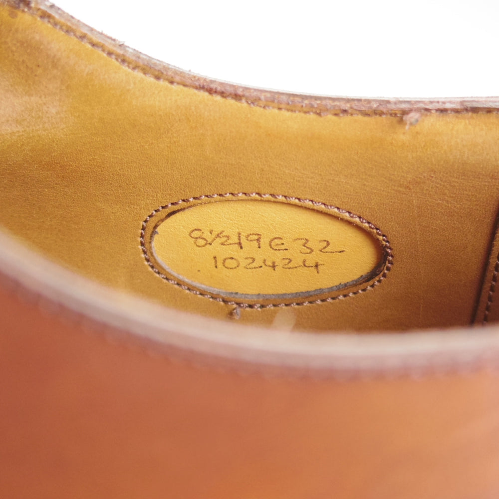 ★エドワードグリーン 8.5E【定価￥324,500-★DOVER/ドーバー】32ラスト/スキンステッチ/Uチップ/カーフ/濃茶/EDWARD GREEN★p052