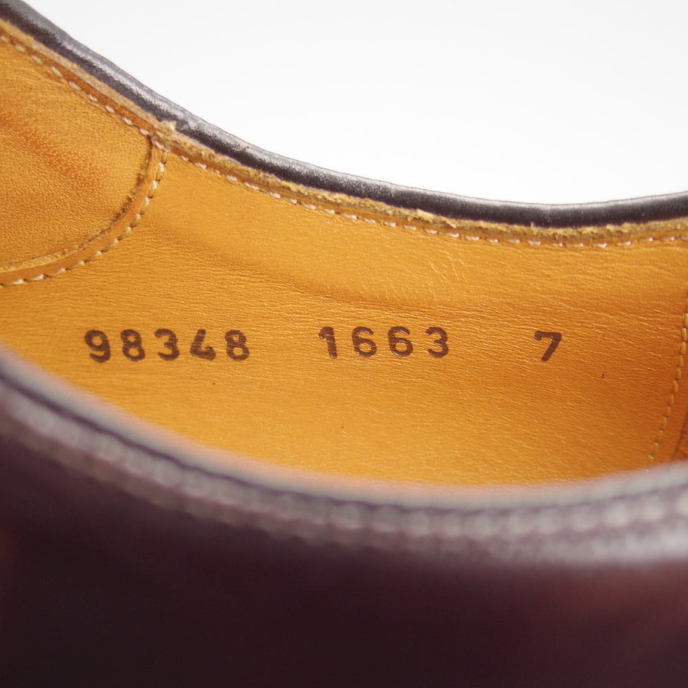 極美品★ジャランスリワヤ SIZE 7【定価￥41,800-★プレーントゥ/98348】1663ラスト/ポリッシュレザー/濃茶/JALAN SRIWIJAWA★n977
