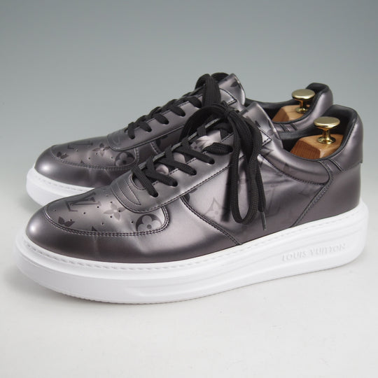 極美品★ルイ・ヴィトン SIZE 7.5【モノグラム柄★ビバリーヒルズライン/スニーカー】メタリック/メンズ/LOUIS VUITTON★n980