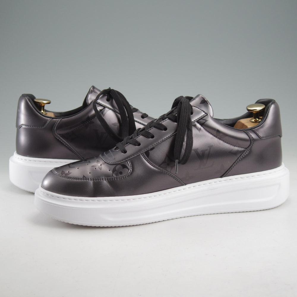 極美品★ルイ・ヴィトン SIZE 7.5【モノグラム柄★ビバリーヒルズライン/スニーカー】メタリック/メンズ/LOUIS VUITTON★n980