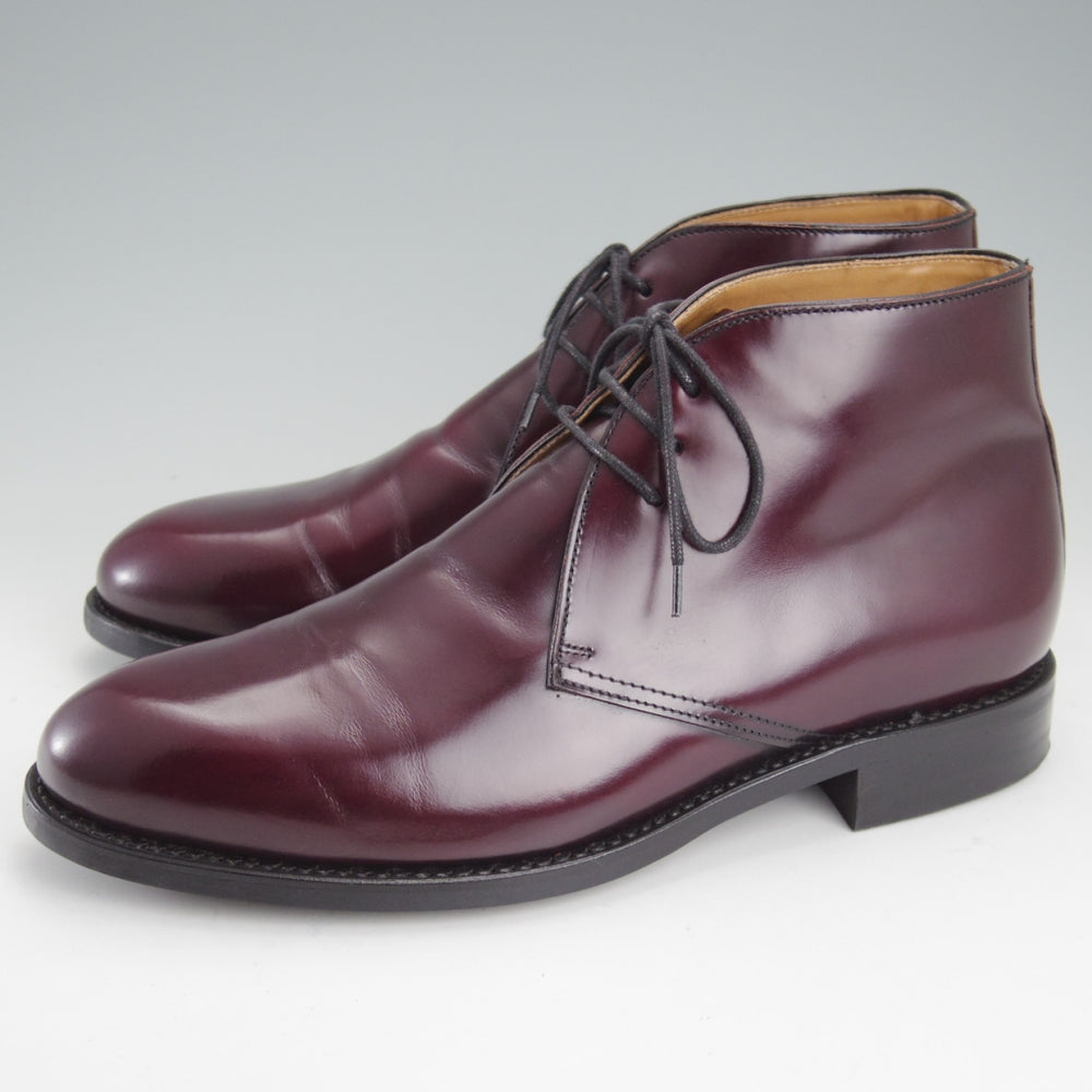 美品★(スペイン製)Berwick/バーウィック SIZE 7.5【ダイナイトソール仕様★チャッカブーツ/320】HO207ラスト/赤茶/メンズ★n982
