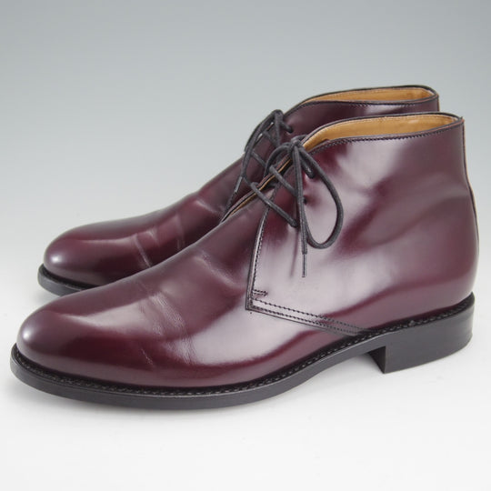 美品★(スペイン製)Berwick/バーウィック SIZE 7.5【ダイナイトソール仕様★チャッカブーツ/320】HO207ラスト/赤茶/メンズ★n982