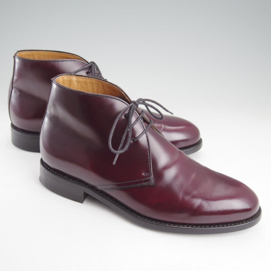 美品★(スペイン製)Berwick/バーウィック SIZE 7.5【ダイナイトソール仕様★チャッカブーツ/320】HO207ラスト/赤茶/メンズ★n982