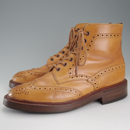 極上★トリッカーズ SIZE 7【定価￥143,000-★STOW/エイコンアンティーク】5634/ストウ/カントリーブーツ/カーフ/薄茶/Tricker's★p057