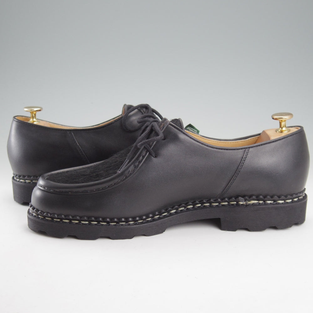 未使用★パラブーツ SIZE 43【定価￥96,800-★ポニー/ミカエル/MICHAEL】チロリアンシューズ/リスレザー/黒/メンズ/Paraboot★n983