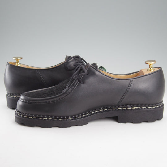未使用★パラブーツ SIZE 43【定価￥96,800-★ポニー/ミカエル/MICHAEL】チロリアンシューズ/リスレザー/黒/メンズ/Paraboot★n983