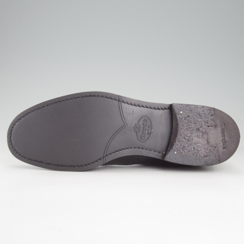 極美品★チャーチ(レディース) SIZE 36.5【定価￥198,000-★KETSBY WG/サイドゴアブーツ】ポリッシュドバインダーカーフ/黒/Church's★p058