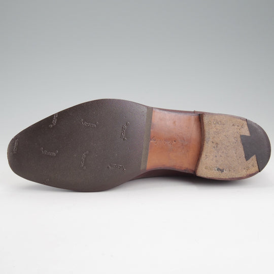 美品★エドワードグリーン 6D【現行定価30万円以上★ドーバーのブーツタイプ/HALIFAX】606ラスト/Uチップ/赤茶/EDWARD GREEN★n986