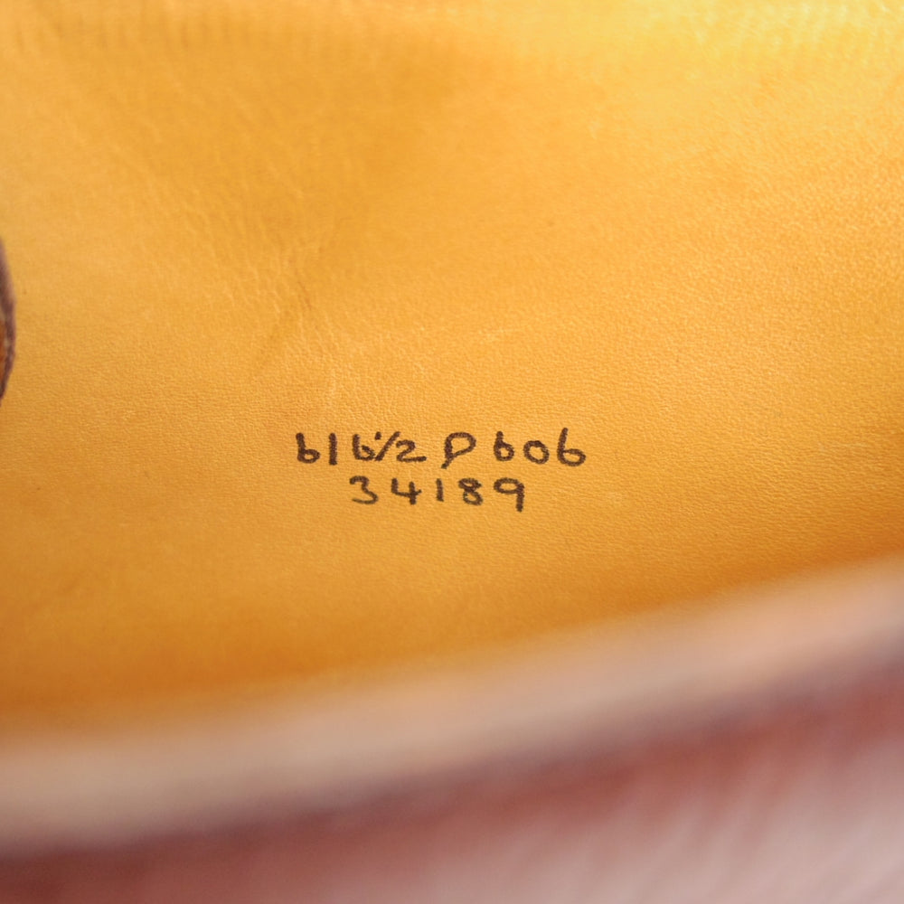 美品★エドワードグリーン 6D【現行定価30万円以上★ドーバーのブーツタイプ/HALIFAX】606ラスト/Uチップ/赤茶/EDWARD GREEN★n986