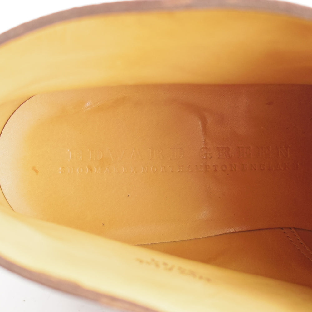 美品★エドワードグリーン 6D【現行定価30万円以上★ドーバーのブーツタイプ/HALIFAX】606ラスト/Uチップ/赤茶/EDWARD GREEN★n986