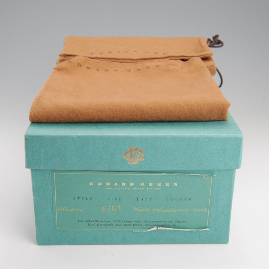 美品★エドワードグリーン 6D【現行定価30万円以上★ドーバーのブーツタイプ/HALIFAX】606ラスト/Uチップ/赤茶/EDWARD GREEN★n986