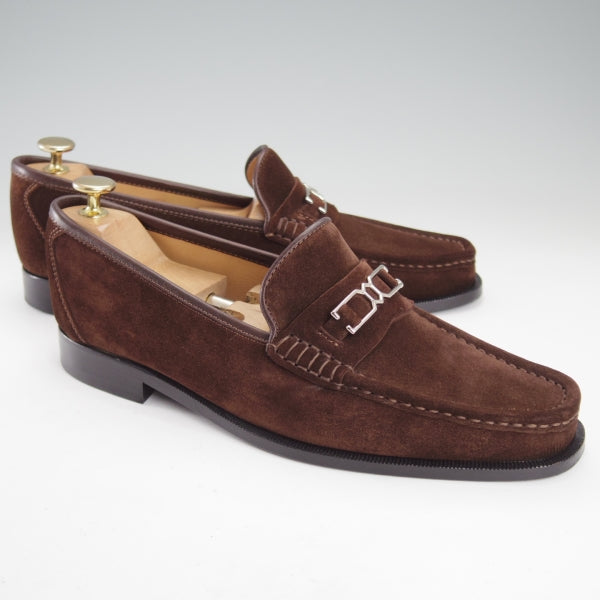 希少 美品 JOHN LOBB ジョンロブ ローファー スエード 茶 26.5 ジョンロブ ローファー スエード 8E 4596（JOHN LOBB(ジョンロブ