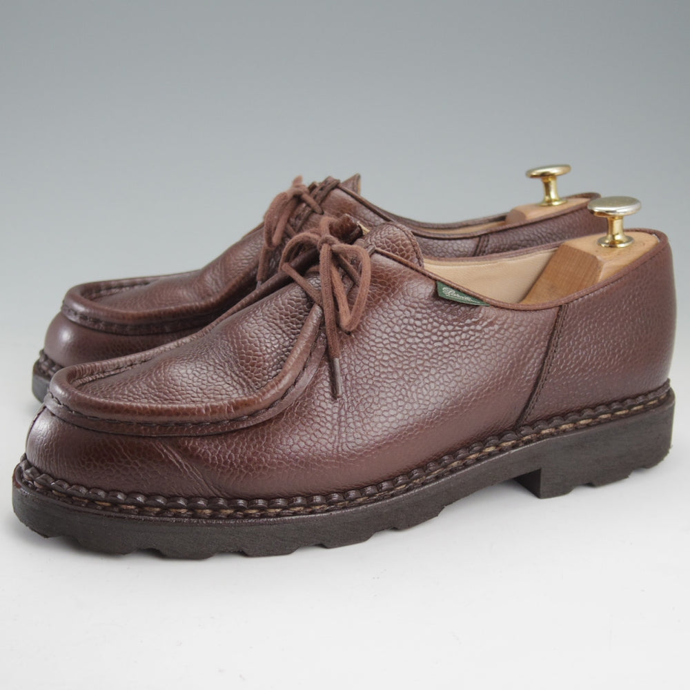極上★パラブーツ SIZE 41【定価￥94,600-★ミカエル/MICHAEL】チロリアンシューズ/グレインレザー/EBENE/濃茶/Paraboot★n987