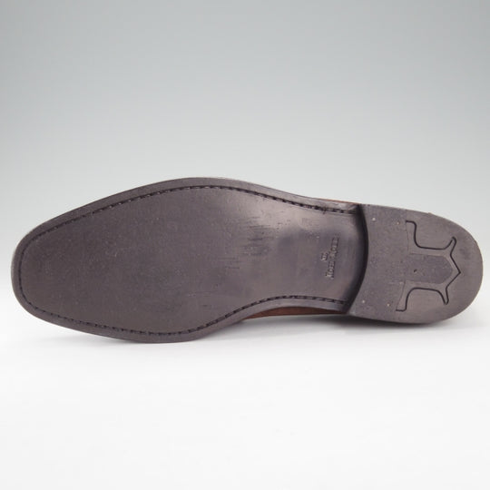 極美品★ジョンロブ SIZE 7【旧ロゴ★SIGNATURE/ビットローファー】7810ラスト/スリッポン/スエード/濃茶/メンズ/JOHN LOBB★n483