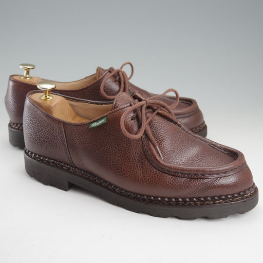 極上★パラブーツ SIZE 41【定価￥94,600-★ミカエル/MICHAEL】チロリアンシューズ/グレインレザー/EBENE/濃茶/Paraboot★n987