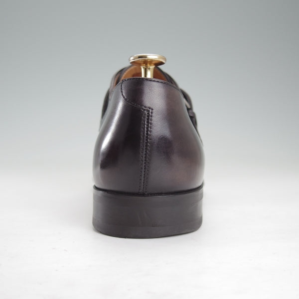 極上★(仏)ベルルッティ SIZE 6.5【濃茶系パティーヌ★モンクストラップ】カーフ/メンズ/Berluti★n484
