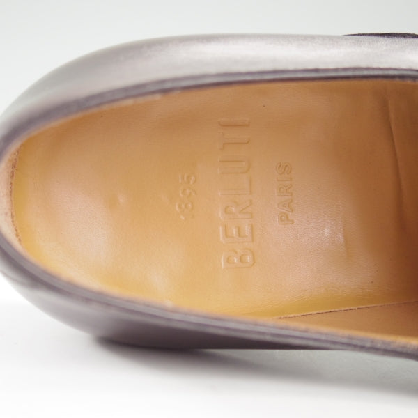 極上★(仏)ベルルッティ SIZE 6.5【濃茶系パティーヌ★モンクストラップ】カーフ/メンズ/Berluti★n484