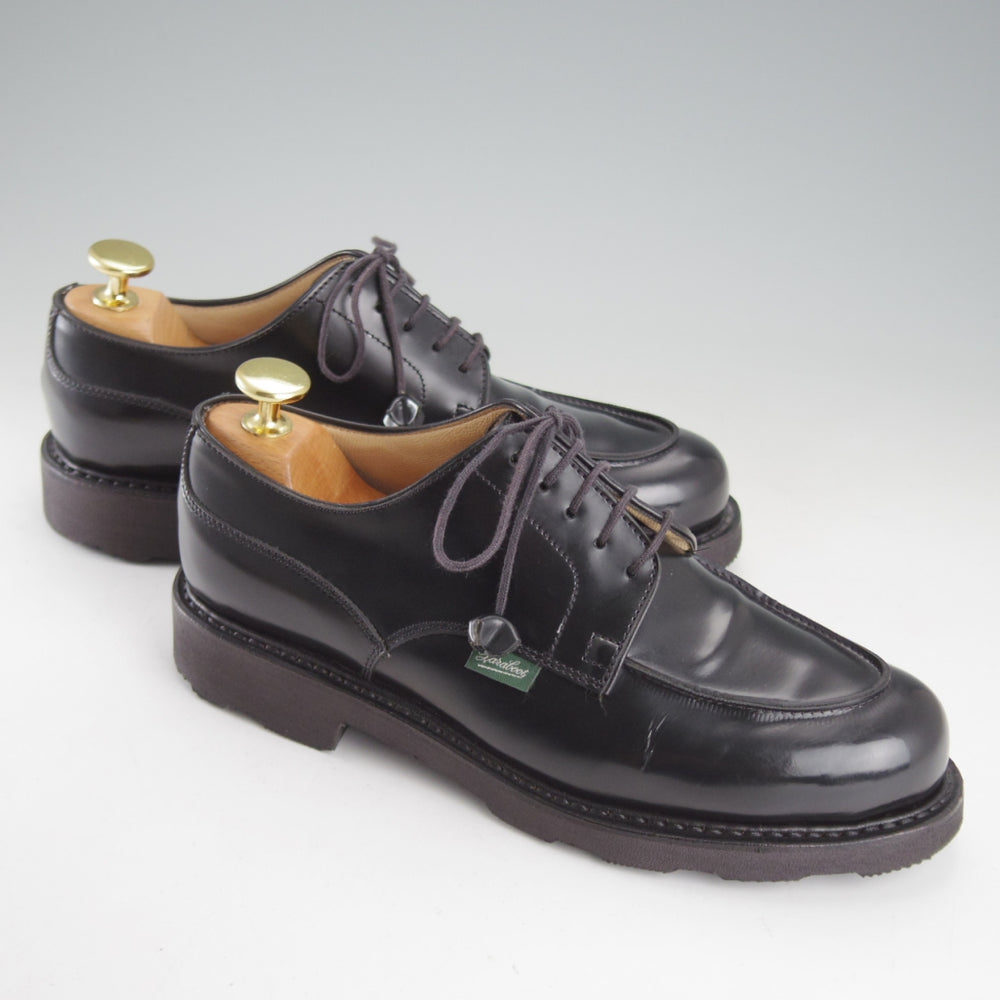 ★パラブーツ(レディース) SIZE 3.5【定価￥96,800-★CHAMBORD/シャンボード】Uチップ/ポリッシュレザー/GLOSS NOIR/黒/Paraboot★p061
