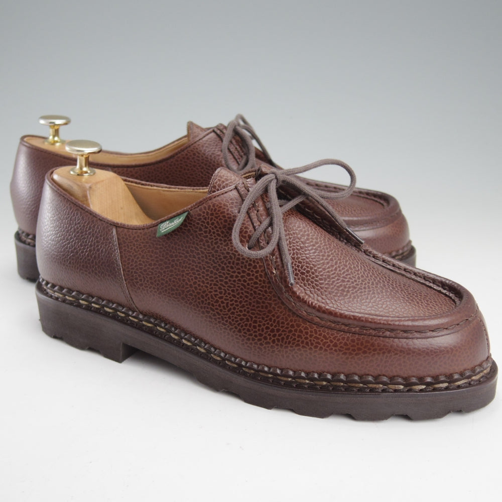 未使用★パラブーツ SIZE 42【定価￥94,600-★ミカエル/MICHAEL】チロリアンシューズ/グレインレザー/EBENE/濃茶/Paraboot★n989