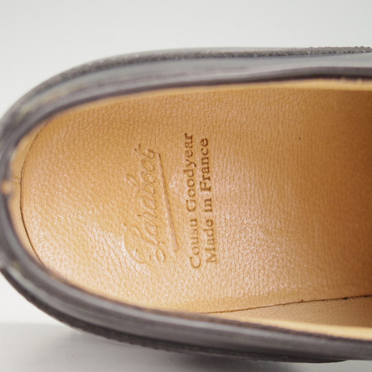 ★パラブーツ(レディース) SIZE 3.5【定価￥96,800-★CHAMBORD/シャンボード】Uチップ/ポリッシュレザー/GLOSS NOIR/黒/Paraboot★p061
