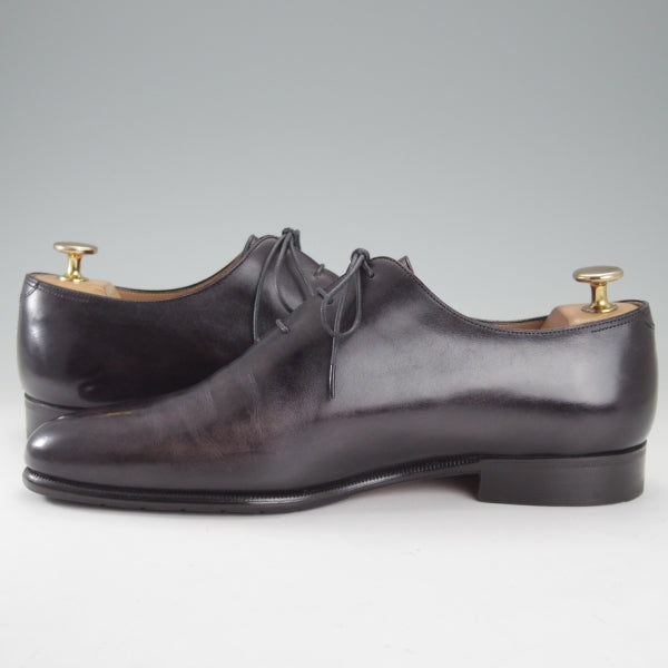 極上★(仏)ベルルッティ SIZE 6.5【現行定価￥353,100-★アレッサンドロ/ALESSANDRO】ホールカット/黒系パティーヌ/メンズ/Berluti★n485