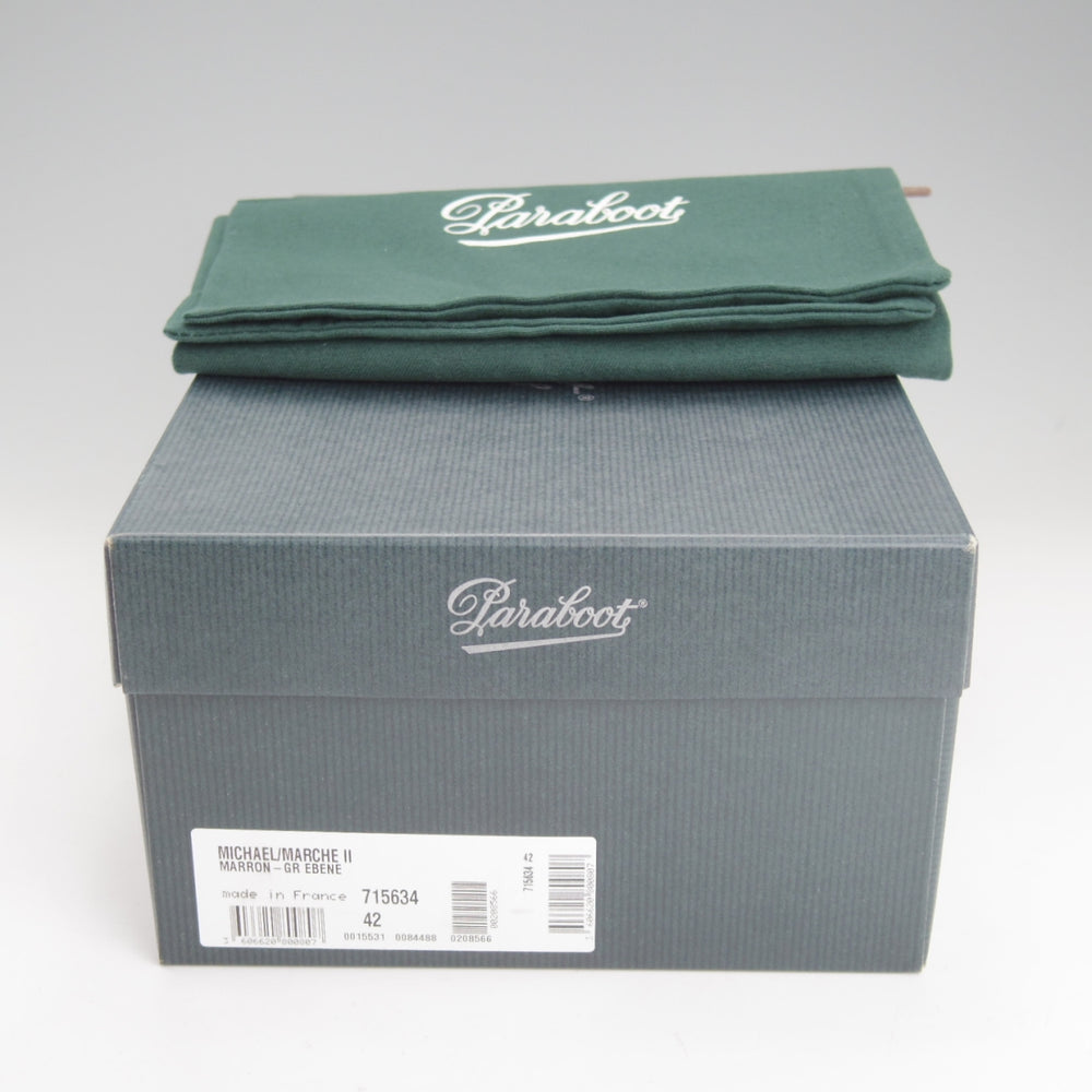 未使用★パラブーツ SIZE 42【定価￥94,600-★ミカエル/MICHAEL】チロリアンシューズ/グレインレザー/EBENE/濃茶/Paraboot★n989