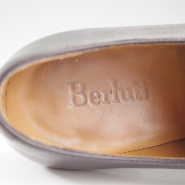 極上★(仏)ベルルッティ SIZE 6.5【現行定価￥353,100-★アレッサンドロ/ALESSANDRO】ホールカット/黒系パティーヌ/メンズ/Berluti★n485