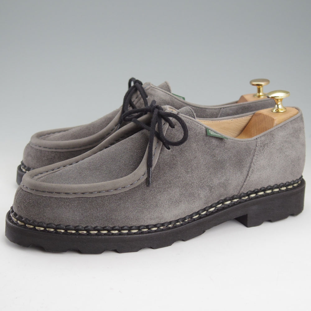 未使用★パラブーツ SIZE 43【定価￥94,600-★ミカエル/MICHAEL】チロリアンシューズ/スエード/GRIS/灰/メンズ/Paraboot★n990