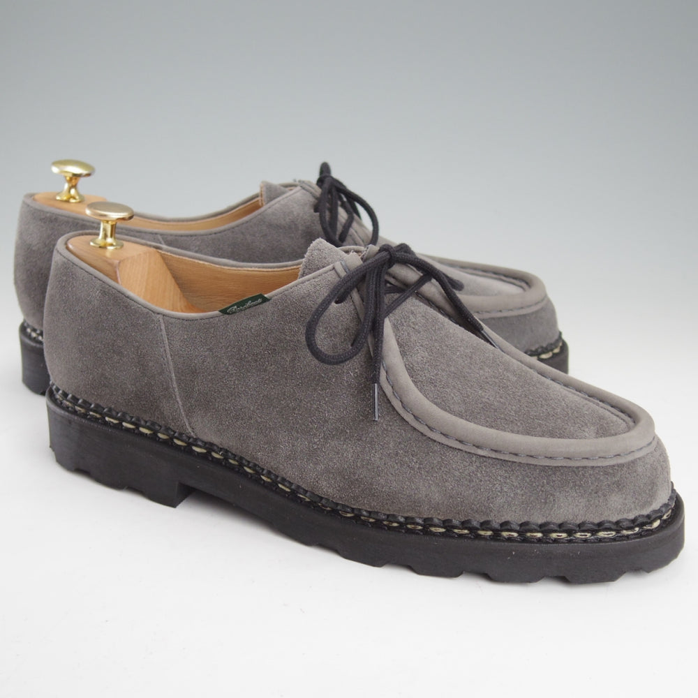 未使用★パラブーツ SIZE 43【定価￥94,600-★ミカエル/MICHAEL】チロリアンシューズ/スエード/GRIS/灰/メンズ/Paraboot★n990