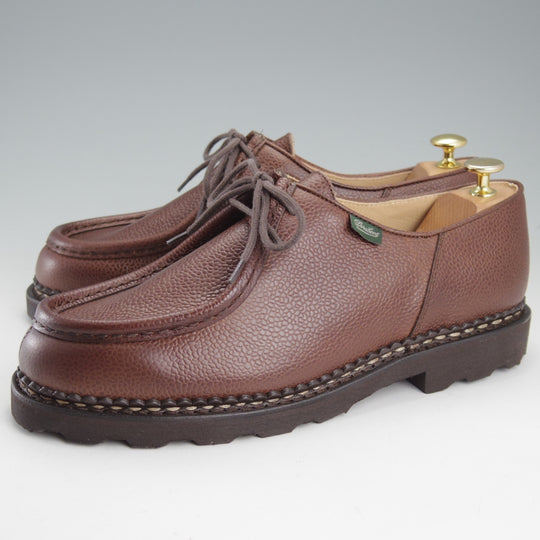 未使用★パラブーツ SIZE 43【定価￥94,600-★ミカエル/MICHAEL】チロリアンシューズ/グレインレザー/EBENE/濃茶/Paraboot★n991