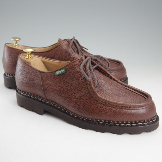 未使用★パラブーツ SIZE 43【定価￥94,600-★ミカエル/MICHAEL】チロリアンシューズ/グレインレザー/EBENE/濃茶/Paraboot★n991