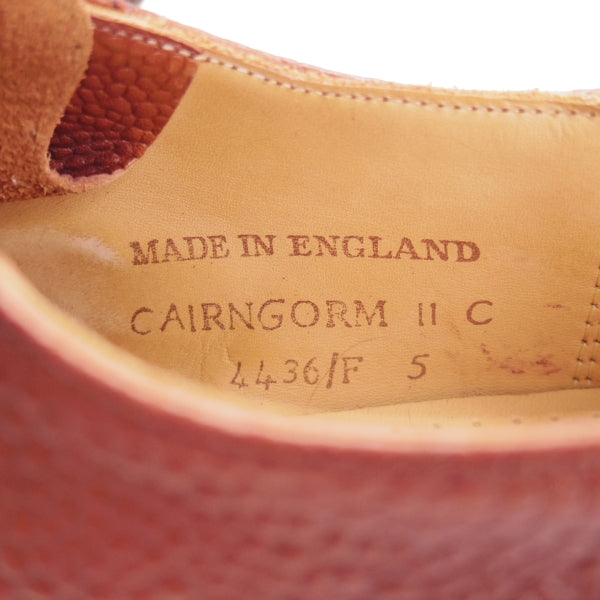 美品★(英)チーニー 5F【定価￥97,900-★ケンゴン/CAIRNGORM 2C/ヴェルトショーン製法】ストレートチップ/赤茶/メンズ/CHEANEY★n487