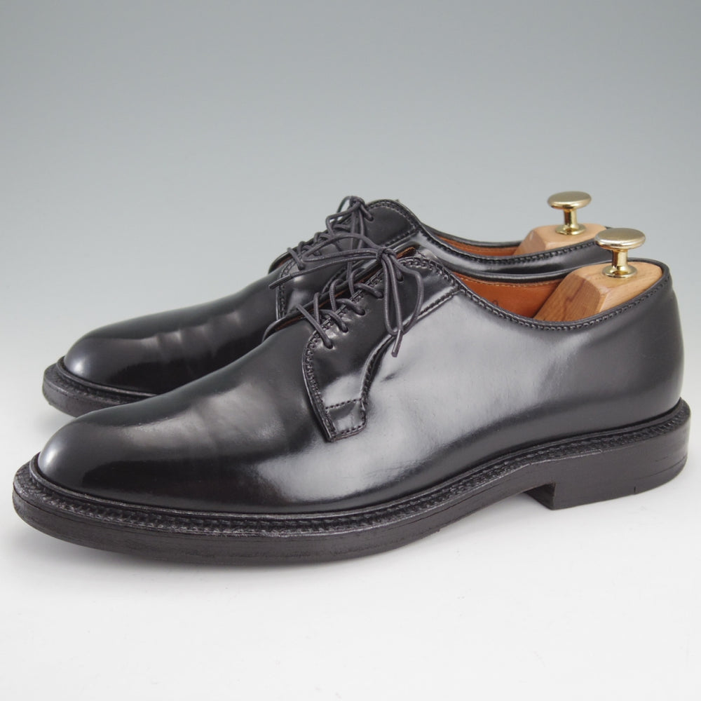 極上★オールデン 8D【定価￥220,000-★コードバン仕様/9901】バリーラスト/プレーントゥ/黒/メンズ/ALDEN★n994