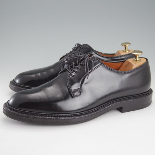 極上★オールデン 8D【定価￥220,000-★コードバン仕様/9901】バリーラスト/プレーントゥ/黒/メンズ/ALDEN★n994