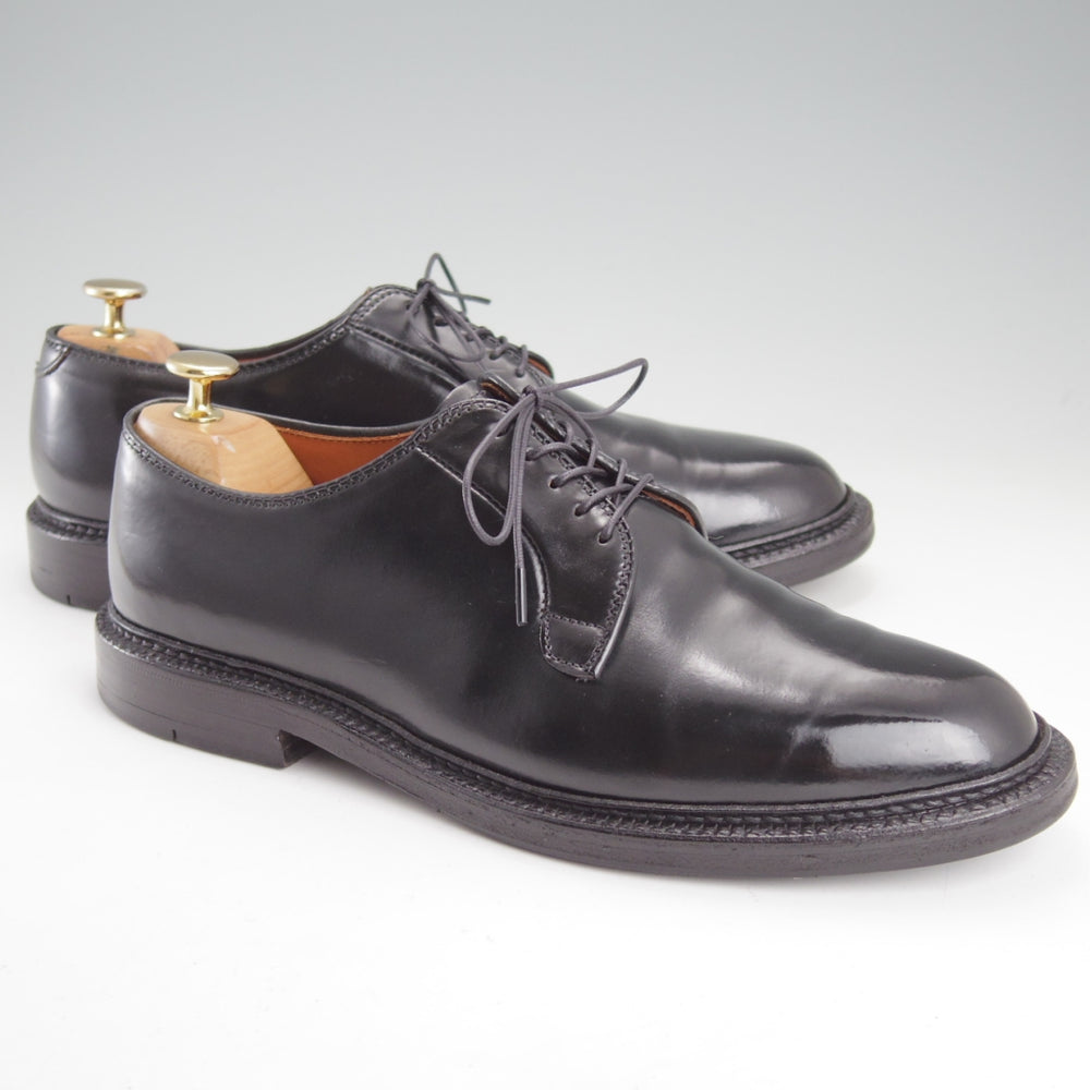 極上★オールデン 8D【定価￥220,000-★コードバン仕様/9901】バリーラスト/プレーントゥ/黒/メンズ/ALDEN★n994