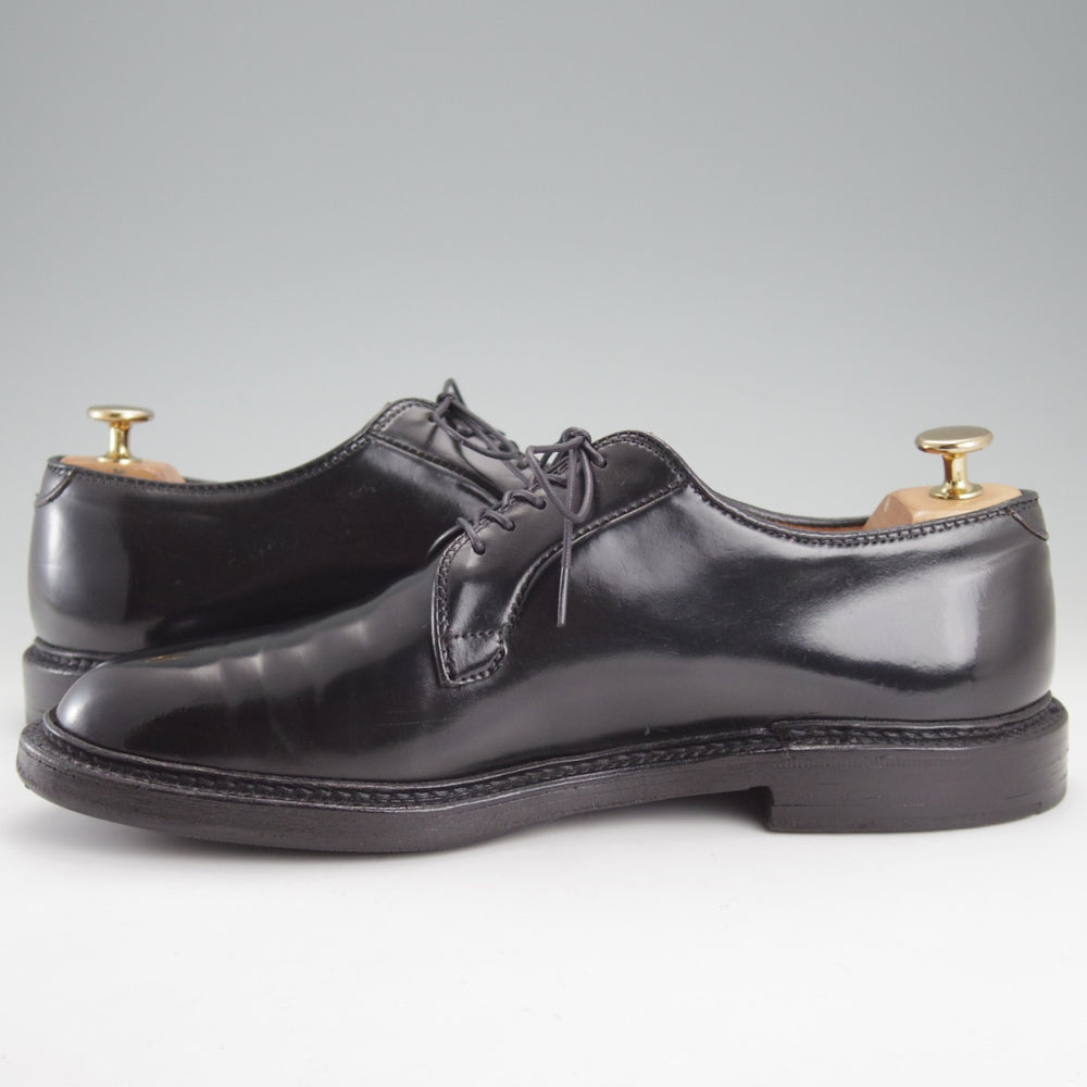 極上★オールデン 8D【定価￥220,000-★コードバン仕様/9901】バリーラスト/プレーントゥ/黒/メンズ/ALDEN★n994