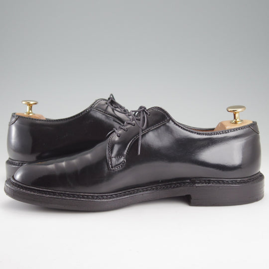 極上★オールデン 8D【定価￥220,000-★コードバン仕様/9901】バリーラスト/プレーントゥ/黒/メンズ/ALDEN★n994