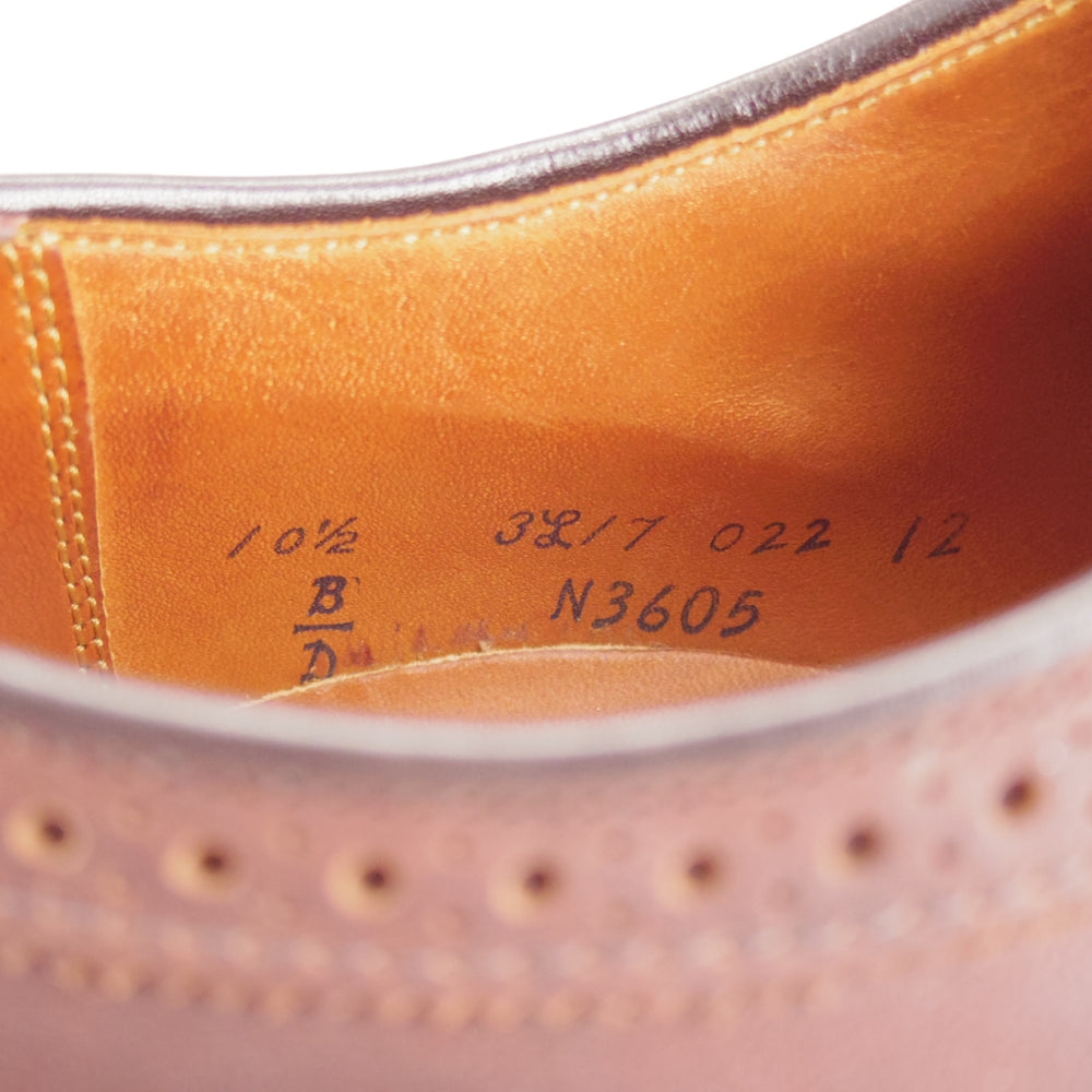 極美品★オールデン 10.5D【現行定価18万円以上★ロングウイング/N3605】バリーラスト/オイルドヌバック/濃茶/メンズ/ALDEN★p066