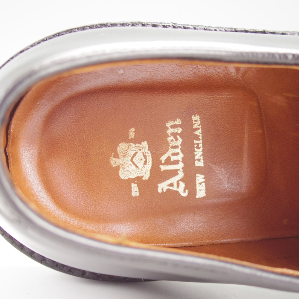 極上★オールデン 8D【定価￥220,000-★コードバン仕様/9901】バリーラスト/プレーントゥ/黒/メンズ/ALDEN★n994