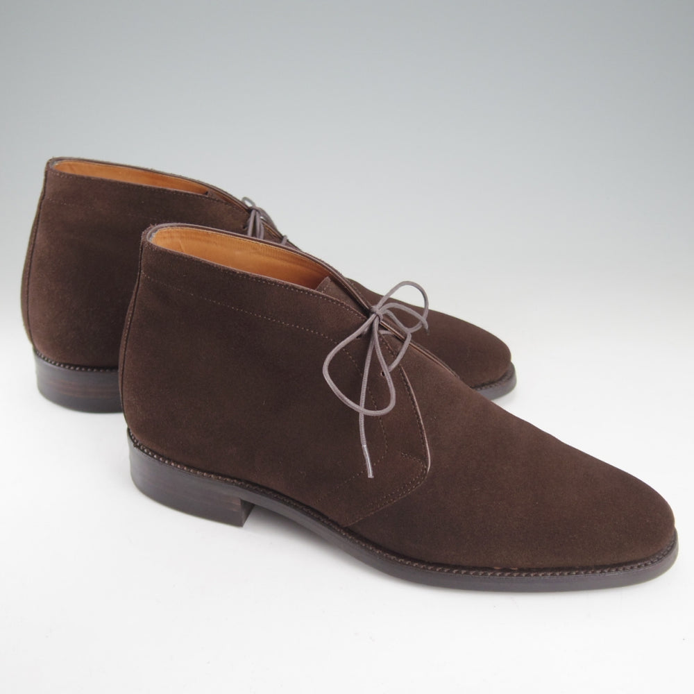 極上★(浅草)RENDO/レンド SIZE 7【定価￥84,700-★ダイナイトソール仕様/7706】チャッカブーツ/スエード/濃茶/メンズ★p067