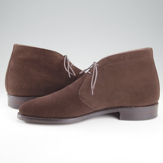 極上★(浅草)RENDO/レンド SIZE 7【定価￥84,700-★ダイナイトソール仕様/7706】チャッカブーツ/スエード/濃茶/メンズ★p067