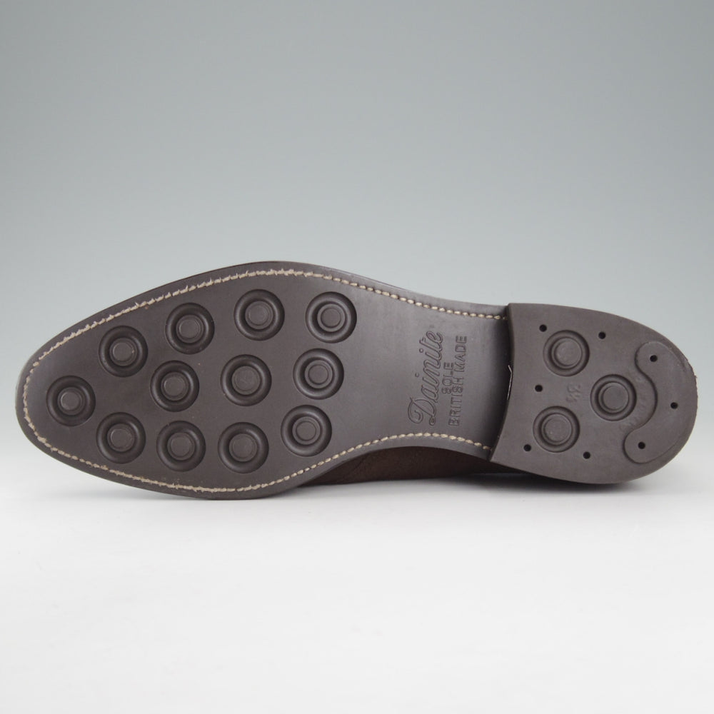 極上★(浅草)RENDO/レンド SIZE 7【定価￥84,700-★ダイナイトソール仕様/7706】チャッカブーツ/スエード/濃茶/メンズ★p067